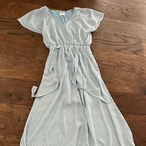 Blue midi dress